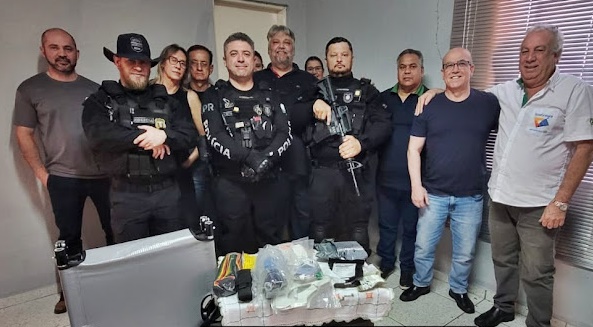  CONSEG de Faxinal realiza entrega de equipamentos à Polícia Civil