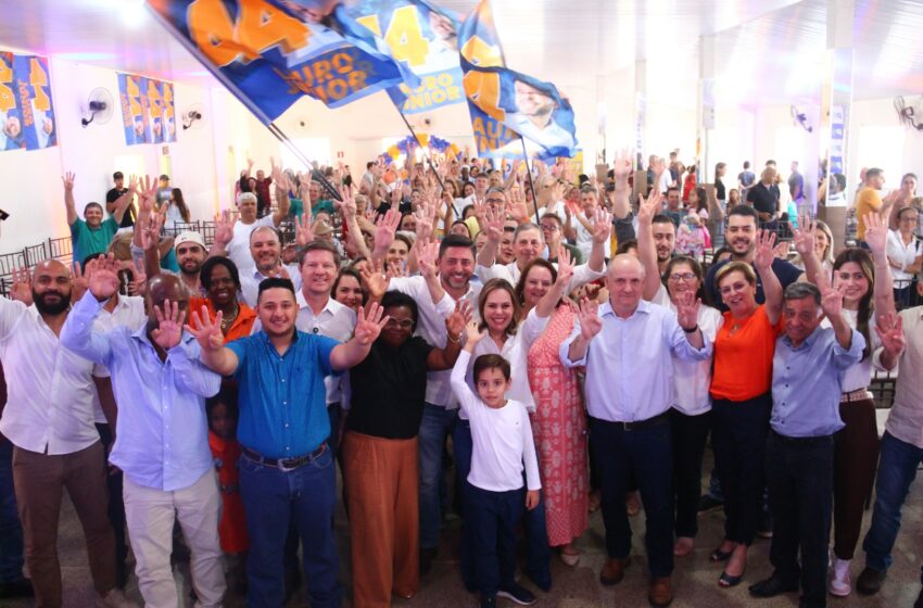  Convenção do União Brasil oficializa candidatura de Lauro Junior e Rosangela Villar Moretti como candidatos a prefeito e vice