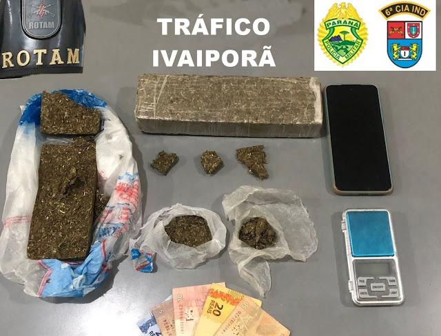  ROTAM apreende droga em Ivaiporã após denúncia da Agência de Inteligência