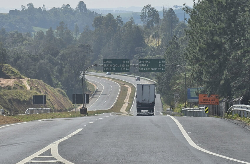  Duplicação entre Mauá da Serra e distrito de Londrina chega aos 74,7% de execução