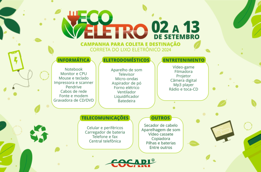  Semana EcoEletro acontece de 02 a 13 de setembro. Aproveite!