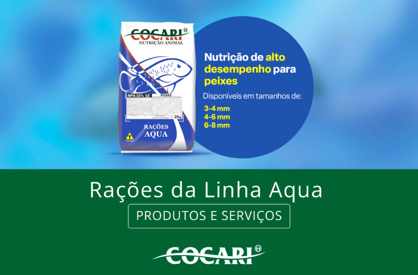  Rações da Linha Aqua promovem saúde e crescimento para peixes de integrados da Cocari