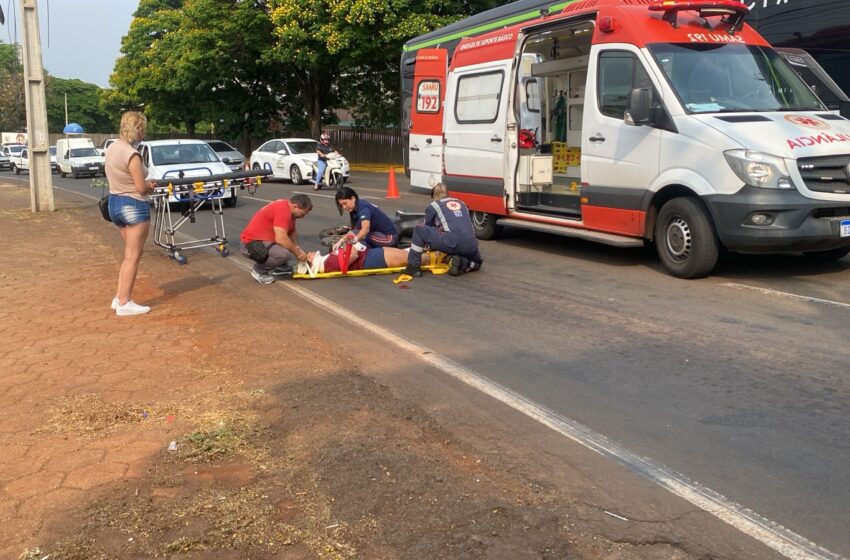  Queda de moto mobiliza socorristas do SAMU em Apucarana