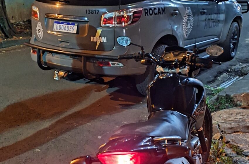  Rocam de Apucarana apreende moto