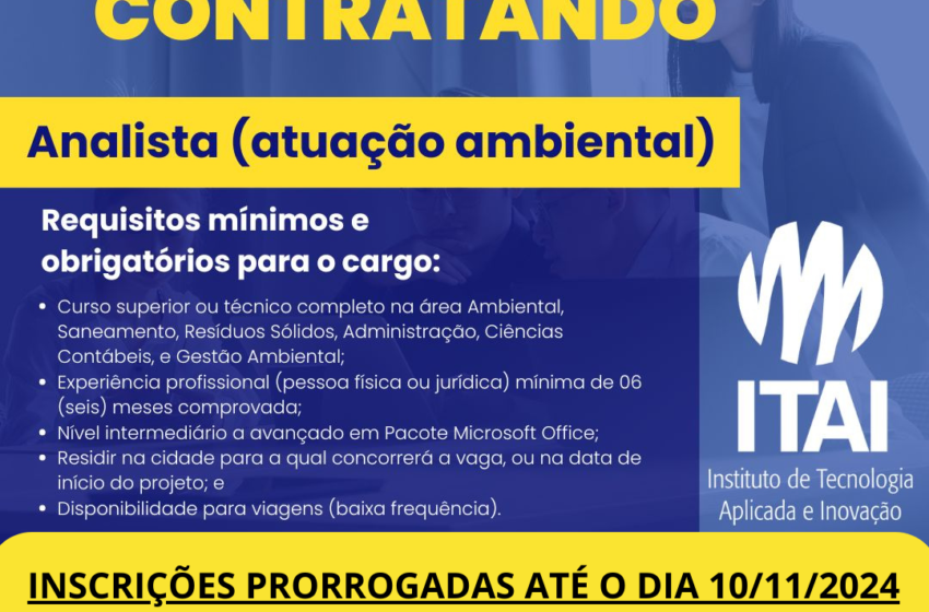  Itaipu Parquetec oferece vagas de emprego para Analista