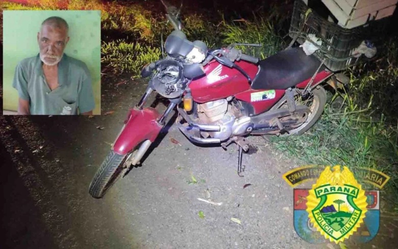  Morre idoso que foi atropelado por moto na PR-466 em Jardim Alegre