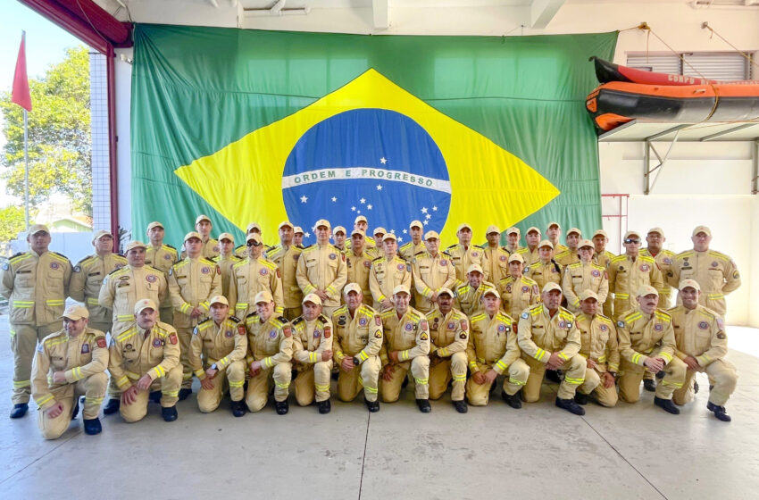  Corpo de Bombeiros forma 42 novos integrantes para força-tarefa que atua em desastres