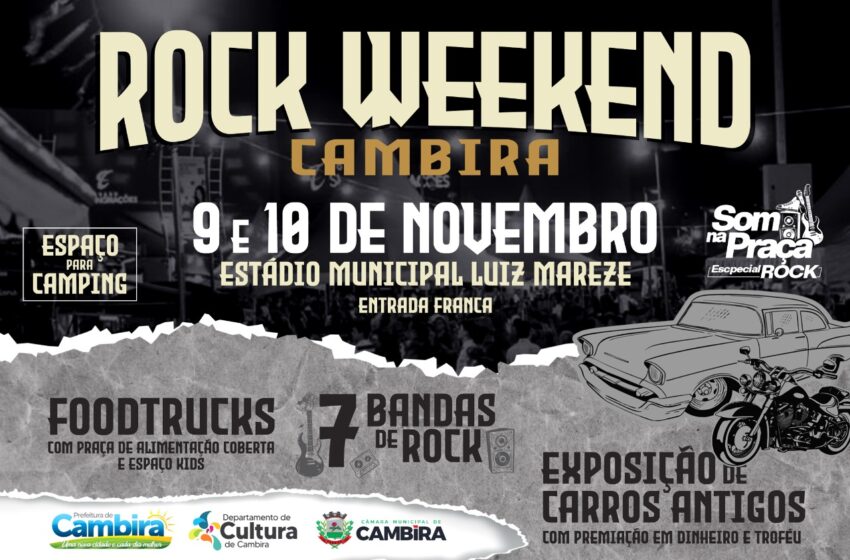  Prefeitura de Cambira prepara festival de Foodtrucks, Rock e Exposição de Carros Antigos