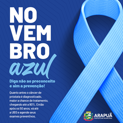  Arapuã apoia a Campanha Novembro Azul