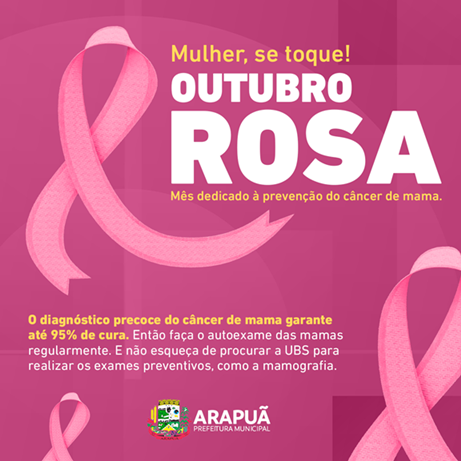  Arapuã apoiando o Outubro Rosa