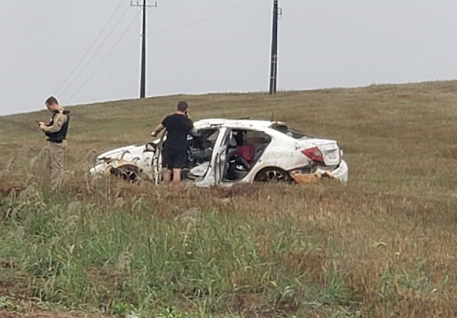  Capotamento na Rodovia PR-272 em Faxinal