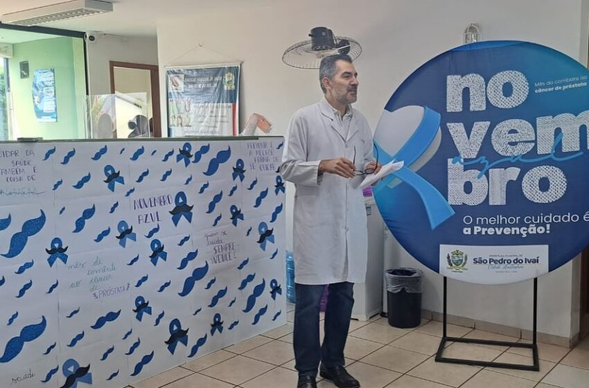  Dr. Reinaldo de São Pedro do Ivaí realiza palestra sobre Novembro Azul