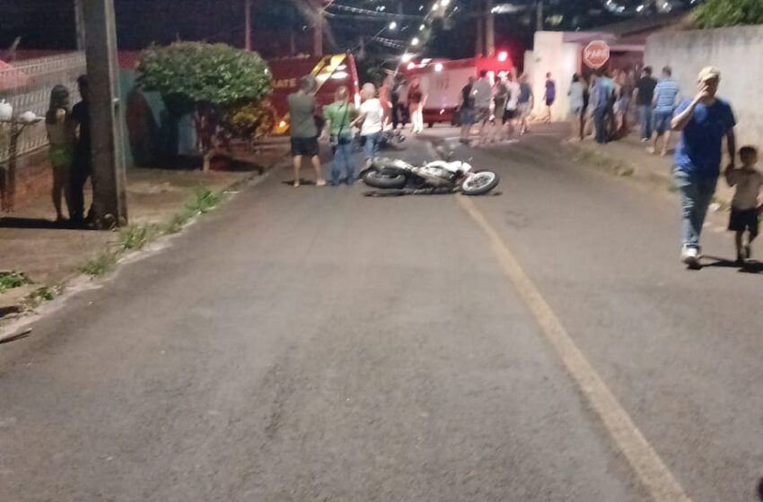  Batida entre motos deixa dois homens feridos em Apucarana