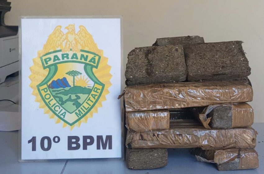  PM apreende mais de 7 Kg de maconha em Mauá da Serra