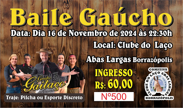  Baile Gaúcho no Abas Largas em Borrazópolis