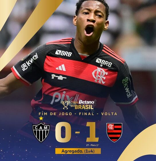  Flamengo vence Atlético-MG e fica com título da Copa do Brasil