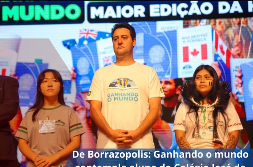  Projeto Ganhando o Mundo contempla aluna de Borrazópolis