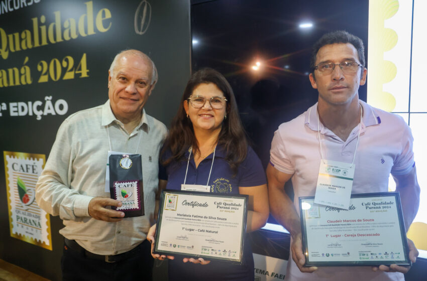  Produtores de Tomazina dominam premiação do Café Qualidade Paraná 2024