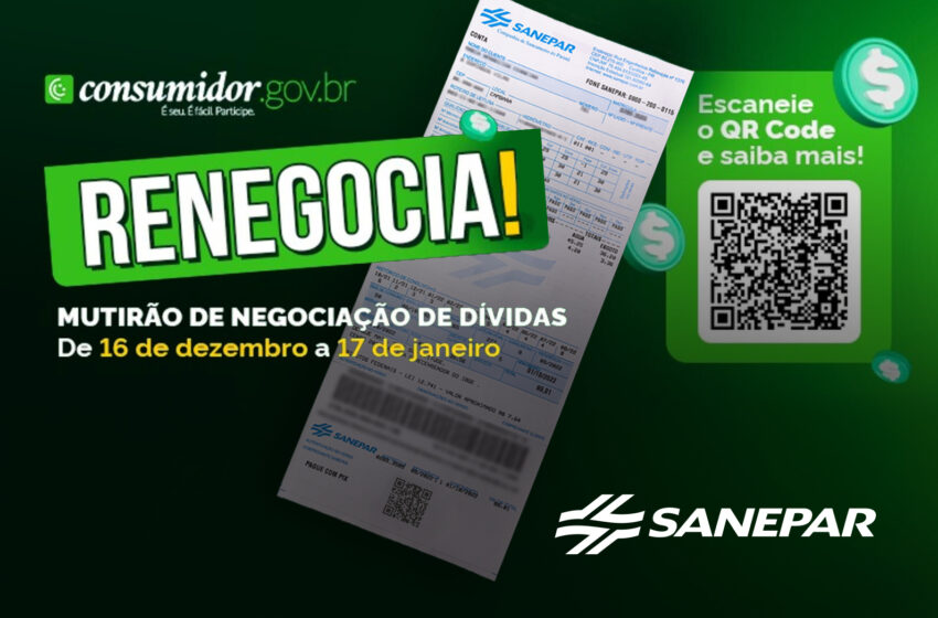  Sanepar participa de mutirão nacional para consumidores regularizarem débitos