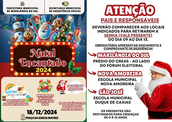  Vem Aí mais uma edição do Natal Encantado em Marilândia do Sul