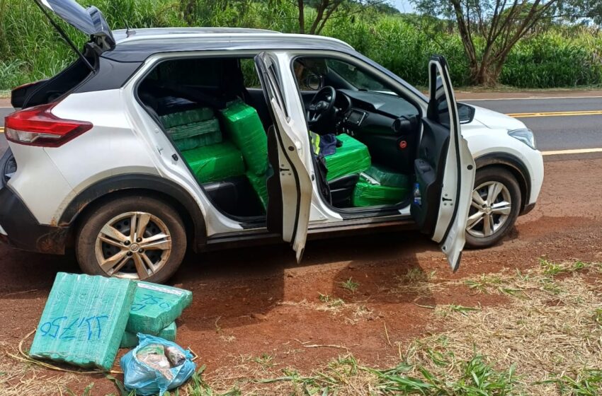  PRF apreende carregamento de maconha em Andirá