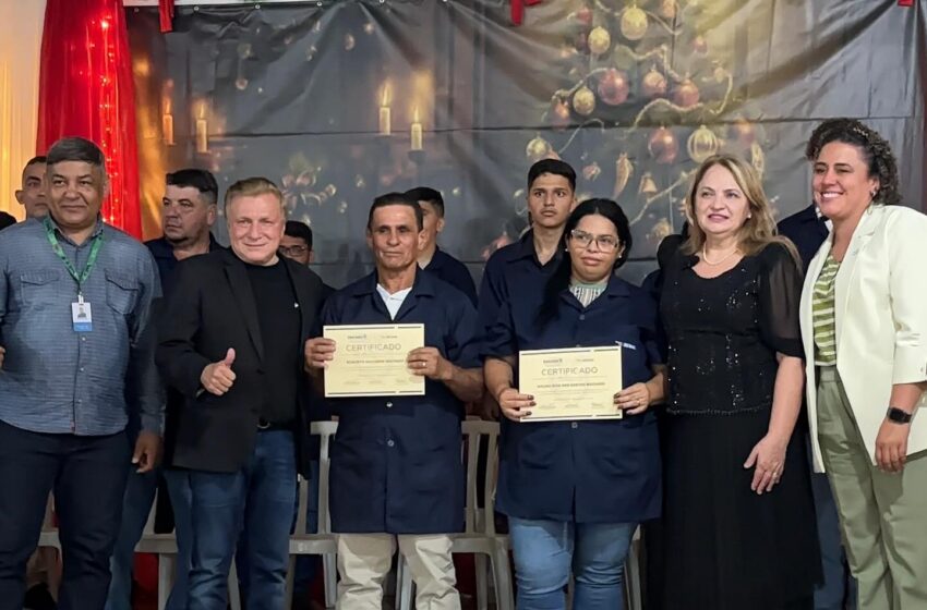  Projeto Qualifica Paraná concluiu o Curso de Mecânica Industrial com 32 formandos em São Pedro do Ivaí