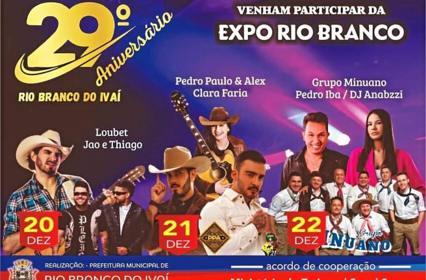  29º Aniversário de Rio Branco do Ivaí