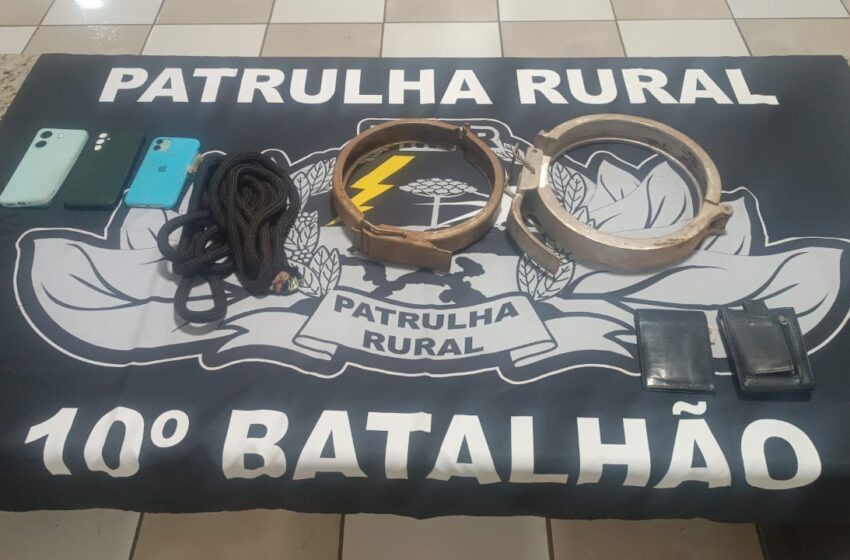  Patrulha Rural do 10° BPM prende envolvidos em furto de gado