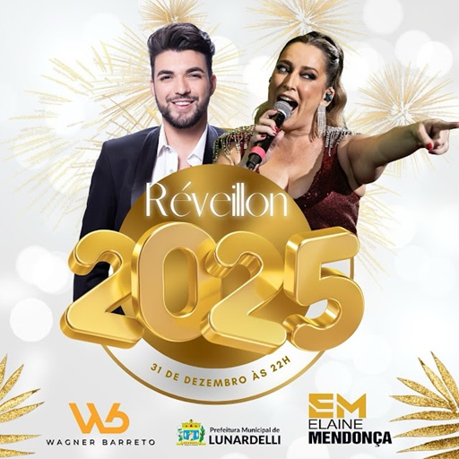  Réveillon 2025 em Lunardelli promete música e muita animação