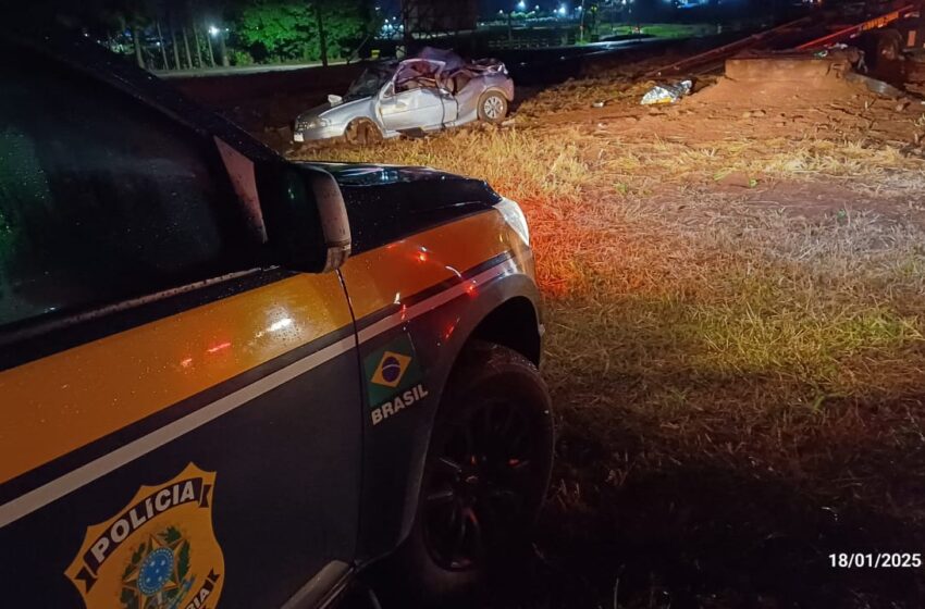  Criança fica gravemente ferida e motorista morre após acidente em Rolândia