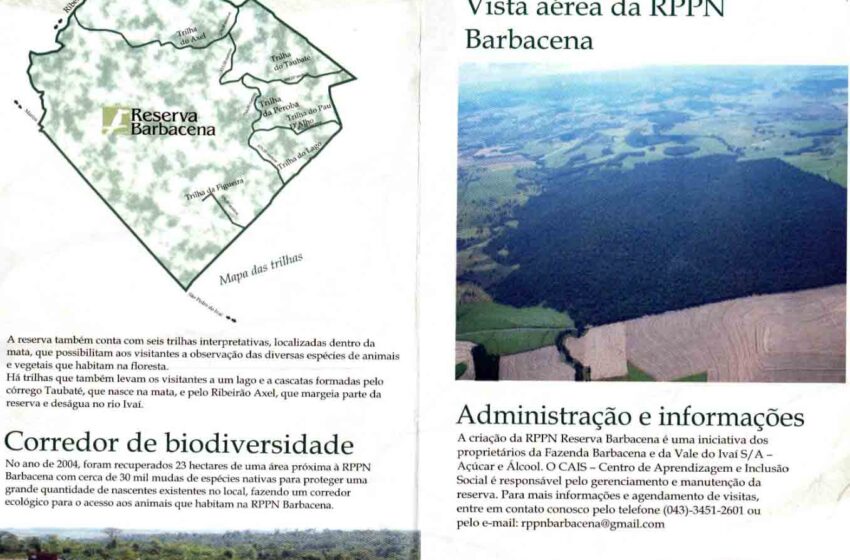  Secretários da Agricultura e do Meio Ambiente de São Pedro do Ivaí definem ações de preservação na Fazenda Barbacena